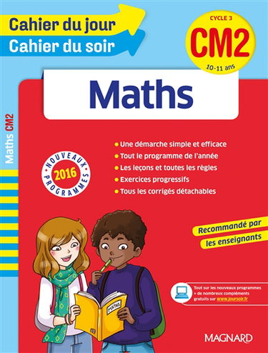 Maths CM2, cycle 3, 10-11 ans : nouveaux programmes 2016