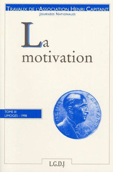 Couverture de La motivation : journées nationales, Limoges 1998