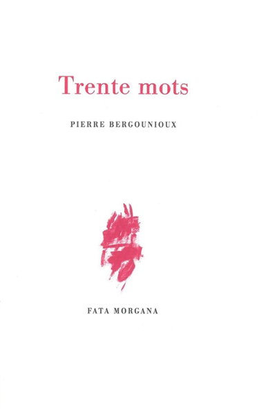 Couverture de Trente mots