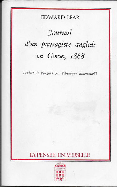 Journal d'un paysagiste anglais en Corse, 1868