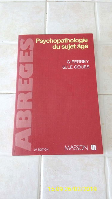 Psychopathologie du sujet âgé