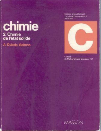 Chimie : 02 : Chimie de l'état solide