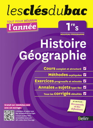 Histoire géographie 1re S : nouveau programme