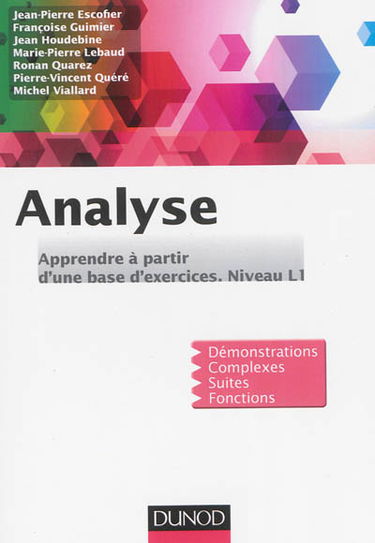 Analyse : apprendre à partir d'une base d'exercices : niveau L1