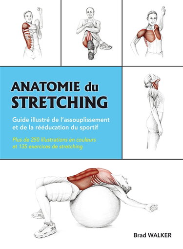 Couverture de Anatomie du stretching : guide illustré de l'assouplissement et de la rééducation du sportif
