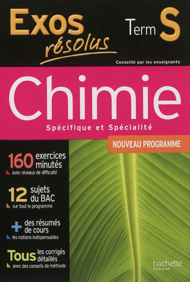 Chimie terminale S : spécifique et spécialité