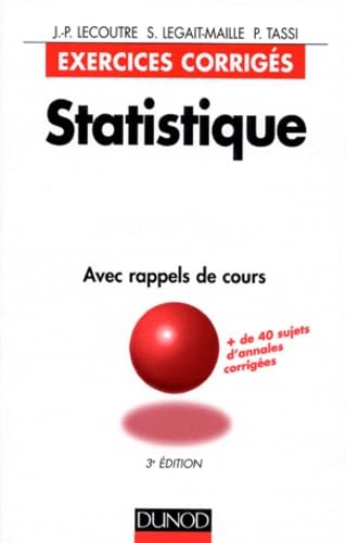 Statistique : exercices corrigés avec rappels de cours