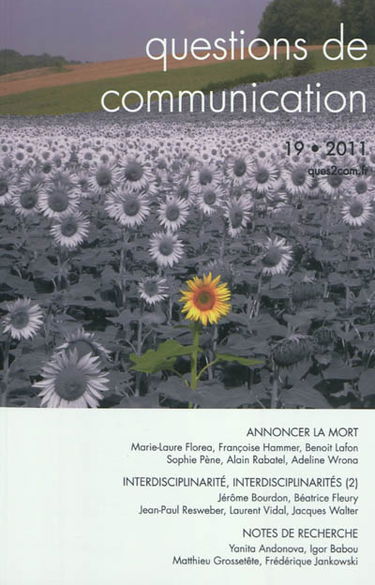 Questions de communication, n° 19. Annoncer la mort