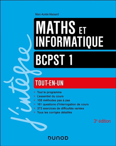 Couverture de Maths et informatique BCPST 1 : tout-en-un