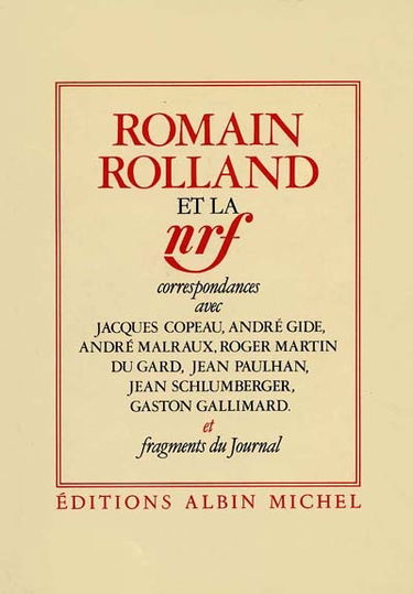 Romain Rolland et la NRF