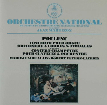 Couverture de Poulenc : Concerto pour orgue - Concert champêtre