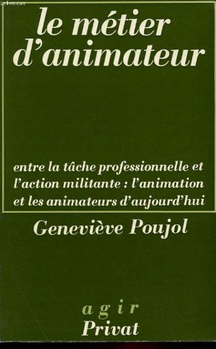 Couverture de Le metier d'animateur