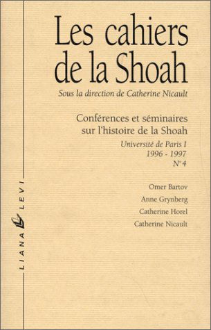 Cahiers de la Shoah (Les), n° 4