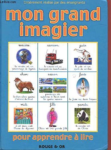 Mon grand imagier pour apprendre à lire