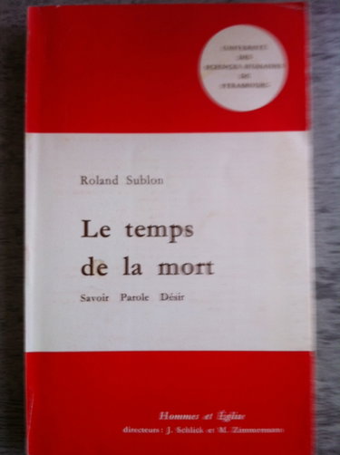 Couverture de Le Temps de la mort