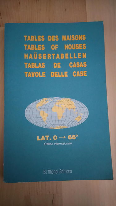 Tables des maisons. Tables of houses. Häusertabellen. Tablas de casas. Tavole delle case