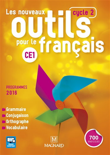 Les nouveaux outils pour le français CE1, cycle 2 : grammaire, conjugaison, orthographe, vocabulaire : programmes 2016