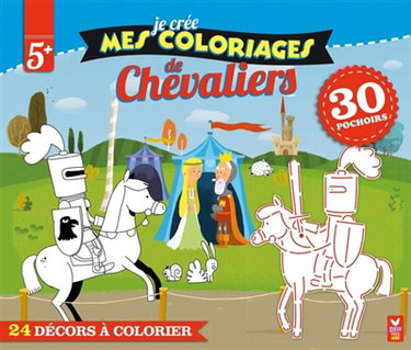 Couverture de Je crée mes coloriages de chevaliers par Fabrice Mosca