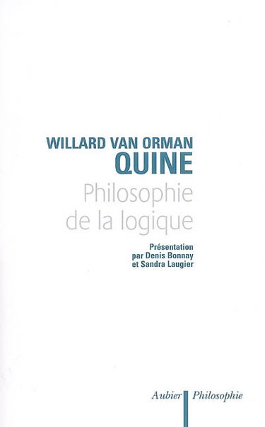 Couverture de Philosophie de la logique