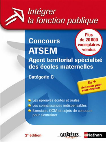 Concours ATSEM : agent territorial spécialisé des écoles maternelles : catégorie C