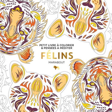 Félins : petit livre à colorier & pensées à méditer