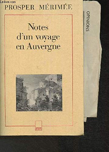 Notes d'un voyage en Auvergne : 1838