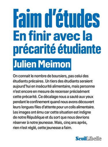 Couverture de Faim d'études : en finir avec la précarité étudiante