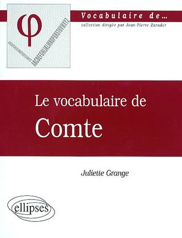 Le vocabulaire de Comte