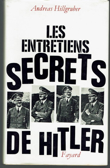Couverture de Les entretiens secrets de Hitler.