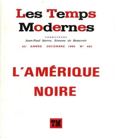 Couverture de Les temps modernes 485 (decembre 1986)(l'amerique noire)