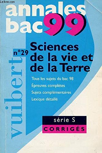 Annales 1998, maths, bac S, numéro 25, corrigés