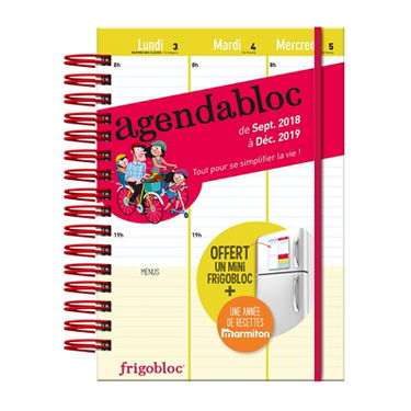 Agendabloc : de sept. 2018 à déc. 2019 : tout pour simplifier la vie !