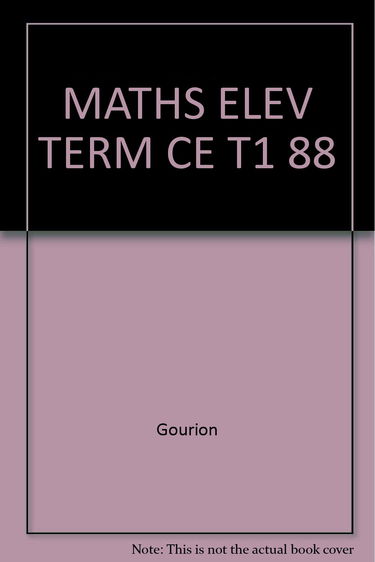 Mathématiques : terminales C et E, livre de l'élève, programmes 1986. Vol. 1. Analyse, probabilités, dénombrements