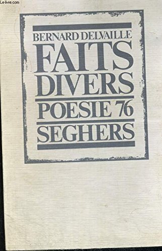 Couverture de Faits-divers (Poésie 76) par Bernard Delvaille