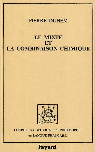 Le Mixte et la combinaison chimique