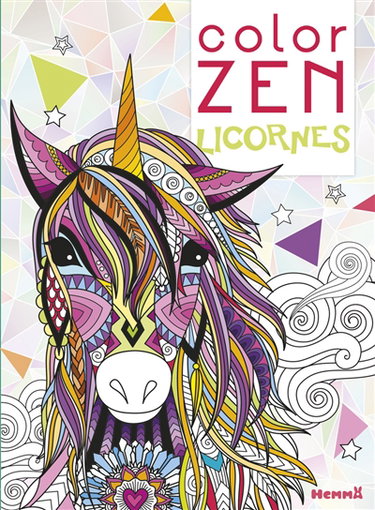 Couverture de Licornes : color zen