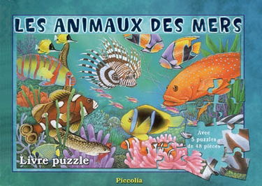 Les animaux des mers : livre puzzle