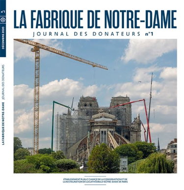 Couverture de La fabrique de Notre-Dame : journal de la restauration, n° 1