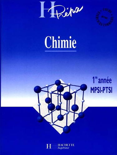 Chimie, 1re année, MPSI et PTSI