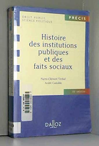 Histoire des institutions publiques et des faits sociaux