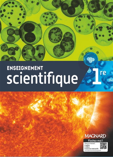 Couverture de Enseignement scientifique 1re : manuel élève