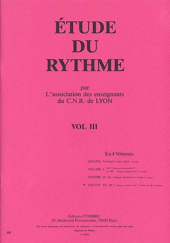 C.N.R. DE LYON - ETUDE DU RYTHME VOL.3 --- FORMATION MUSICALE