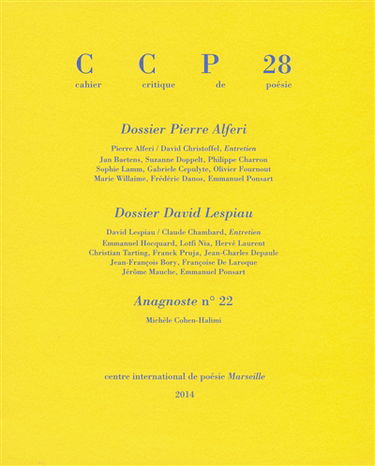 Cahier critique de poésie, n° 28