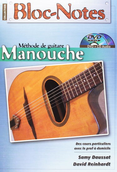 Bloc notes guitare manouche dvd + cd