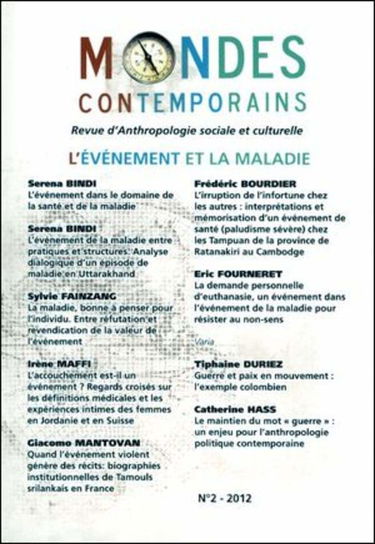Mondes contemporains, N° 2 : L'événement et la maladie