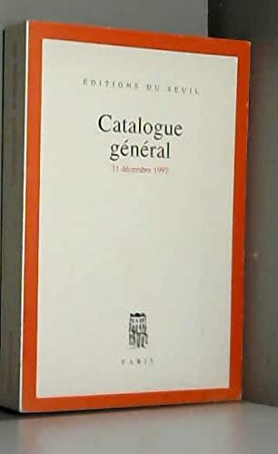 Couverture de Catalogue general 1992