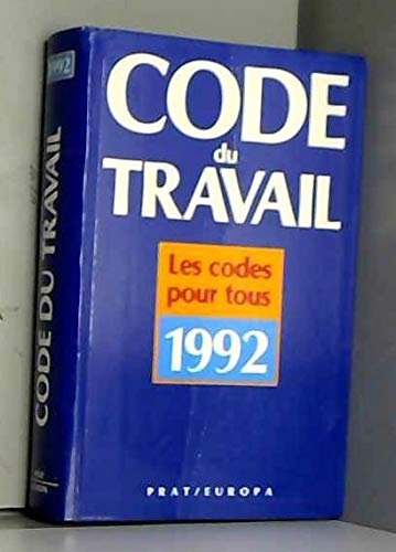 CODE DU TRAVAIL 1992