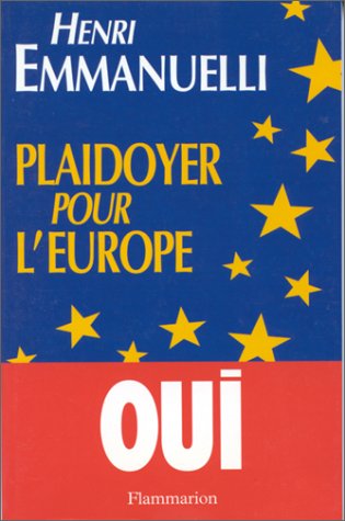 Couverture de Plaidoyer pour l'Europe