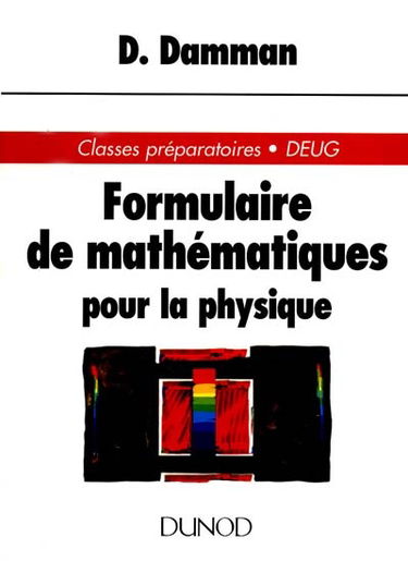 Formulaire de mathématiques pour la physique