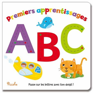 Abc : passe sur les lettres avec ton doigt !